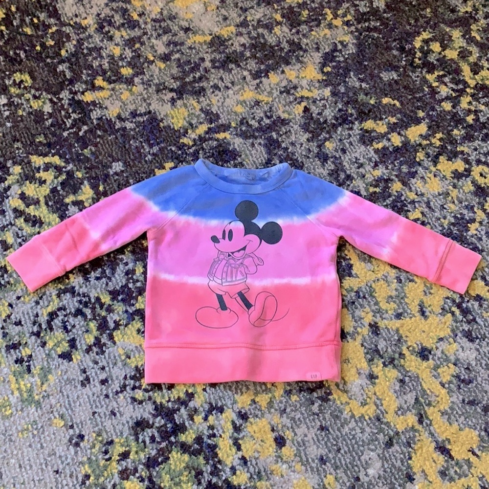 Gap x Disney Mickey Mouse Tie Dye Sweatshirt